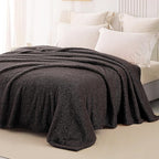 Whale Flotilla King Size Fuzzy Fleece Blanket, Fluffy Warm Soft Jacquard Bed - Image 2
