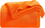 KMUSET Fall Throw Blanket Orange Fleece Throw 50 X 60 inches - Image 3