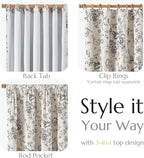jinchan Blackout Floral Curtains - Image 4