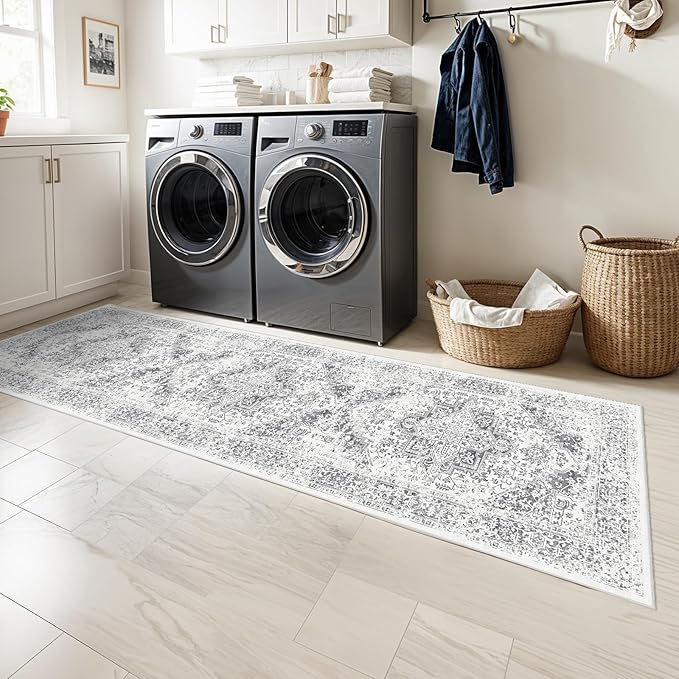 Washable 2'6''x8' Runner Rug - Image 4