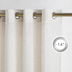 NICETOWN Linen Curtains 84 inches Long, Grommet Thick Flax Linen Privacy Assured - Image 2