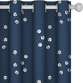 Deconovo Designer Series Silver Cubic Print Blackout Curtains by Deconovo