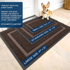 OLANLY Front Door Mat Indoor Outdoor Entrance, Waterproof All-Season, - Image 2