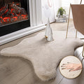 Ashler Faux Fur Rug, Upgraded Soft Faux Rabbit Fur, 2 x 3 Feet, Machine by AshlerHomeDeco