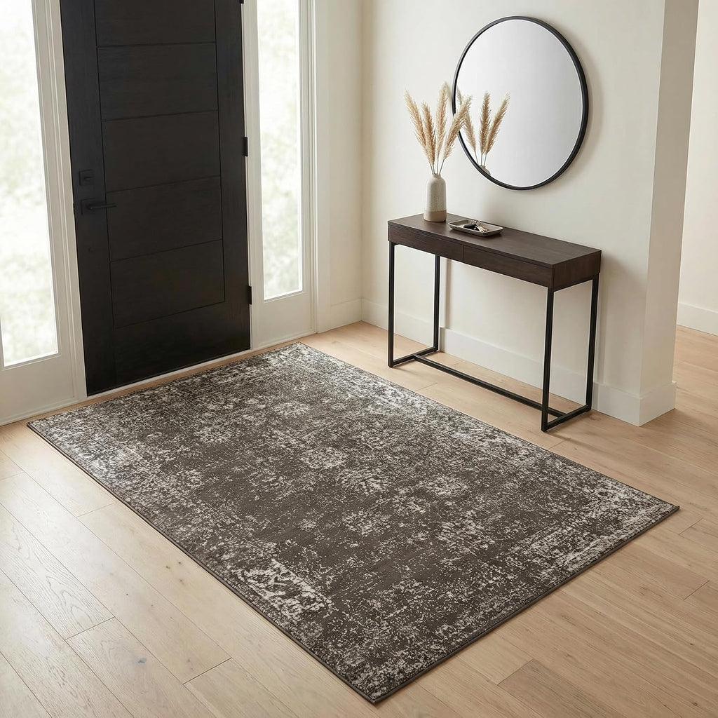 Unique Loom Sofia Collection Area Rug - Casino (2' 2" x 3' 1", Brown/ Ivory)