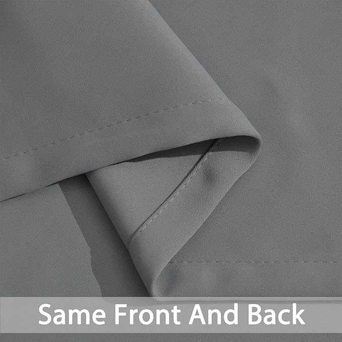 Yakamok Gray Blackout Curtain Panels 84 inches - Image 5