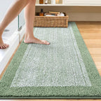 60x24 Long Bathroom Rugs Washable Non Slip, Soft Absorbent Quick Dry Mats - Image 2