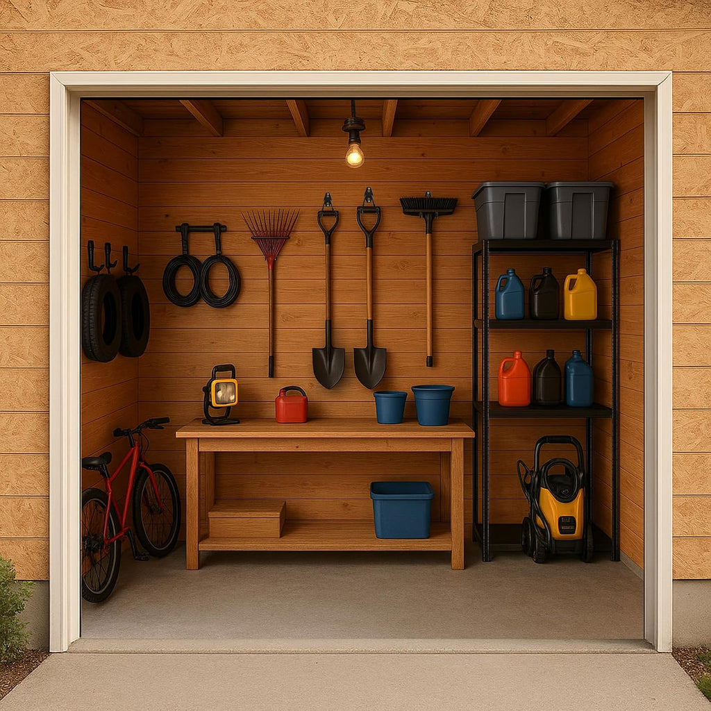 8 Pack Garage Hooks Heavy Duty, Garage Tool Organizer Wall Mount