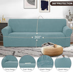 U-NICE HOME 4 Seater Stretch Couch Cover Sofa Cover Washable Sofa Slipcover - Image 3