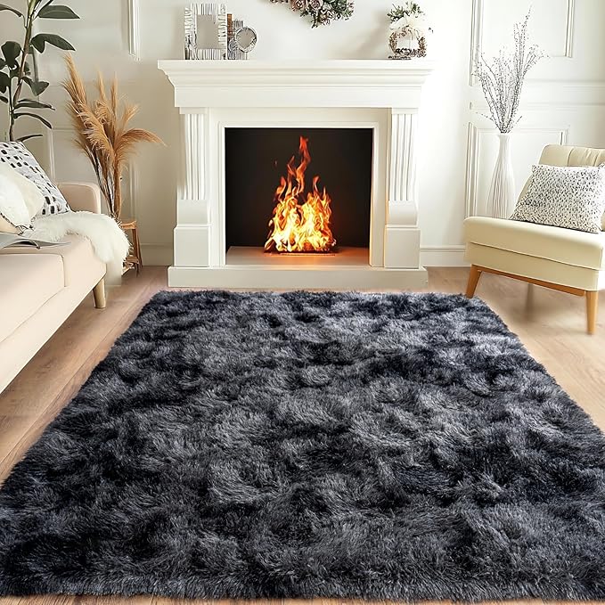 Pionblank Fluffy Area Rug for Bedroom 4x6 Feet, Indoor Plush Carpet, Shag Soft - Image 8