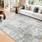 Washable Area Rugs 5'x8' Non-Slip Modern Abstract Soft - Image 9