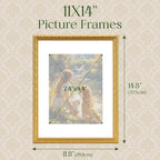 TWING 11x14 Picture Frame,Ornate Vintage 11x14 Photo Frame,Gold,1 Pack