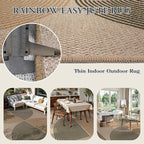 Lahome Modern Rainbow Easy Jute Rug, 6x9 Rug - Image 3