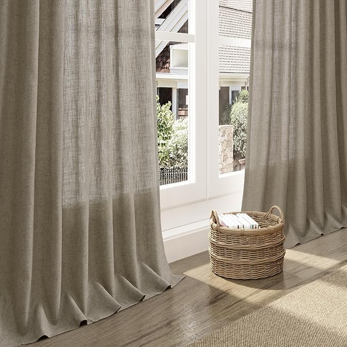Mocha Linen Curtains 84 Inches Long - Image 6