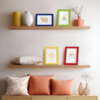 eletecpro 4x6 Colorful Picture Frames 4 Pack Matted to 3.5x5, Home Decor