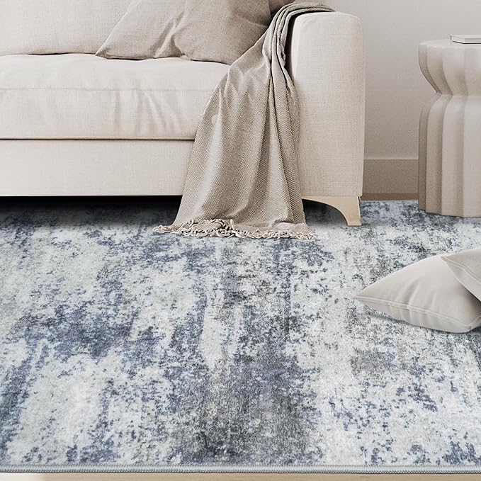 10x14 Area Rugs for Living Room Rug Washable: Abstract Large Rug Indoor Modern - Image 3