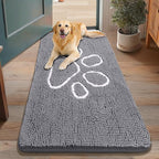 Smiry Dog Door Mat for Muddy Paws, Absorbent Dirt Trapper Non Slip Quick Dry by Smiry