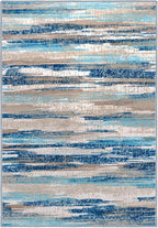 Lansny Modern Abstract 8x10 Large Machine Washable Living Room Rug Non-Slip - Image 9