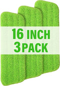 16.5" Microfiber Mop Pads Refills, 3 Pack Reusable Replacement Heads