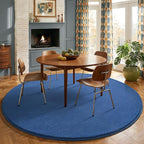 Amearea Blue Round Area Rugs 5ft Washable Circle Rugs - Image 9