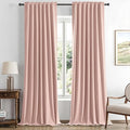 MIULEE 100% Blackout Linen Curtains by MIULEE