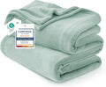 Bedsure GentleSoft Sage Green Fleece Throw Blanket by BEDSURE