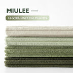 MIULEE Decorative Throw Pillow Covers Set of 4 Summer Light Green Gradient - Image 3