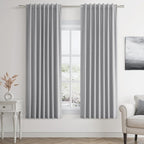 Guken Grey 100% Blackout Curtains 63 Inch Length 2 Panels Set by Guken