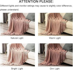 lifein Pink Throw Blanket for Couch, Soft Boho Decor Bed Throw, Cozy Chenille - Image 7