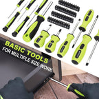 FASTPRO 220-Piece Home Tool Set, Household Repairing Tool Kit, Green