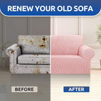 KEKUOU Stretch Loveseat Sofa Cover Slipcover, Couch Covers - Image 7