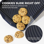 9-Piece Nonstick Bakeware Set, Non-Toxic Baking Pans Set, Shimmer Blue