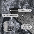 6x9 Ft Large Shag Rugs for Living Room Decor, Tie-Dyed Ultra Soft Fluffy Furry - Image 5