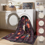 Floral Hallway Runner Carpet Non-Slip, 2x10 Washable Rug Ultra-Thin Soft - Image 5