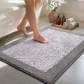 48x32 Large Bathroom Rugs Washable Non Slip, Light Grey Bath Mat by Unknown