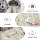 10x14 Area Rugs for Living Room, Non Slip Machine Washable Vintage Rugs - Image 4