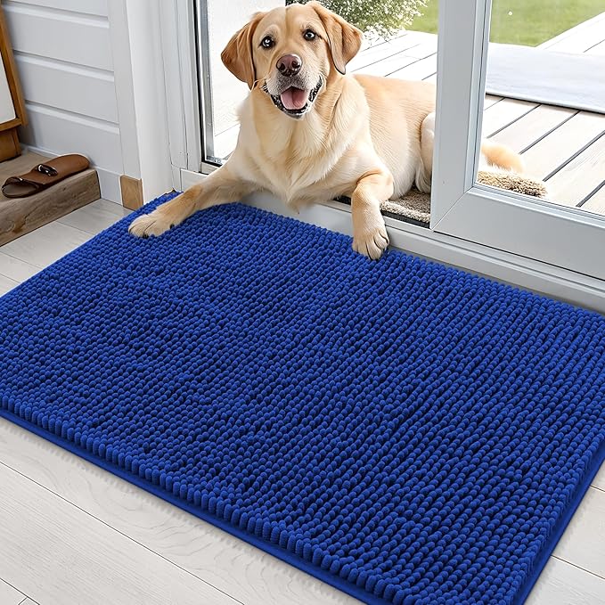 OLANLY Dog Door Mat for Muddy Paws 36x24, Absorbs Moisture and Dirt, Absorbent by OLANLY