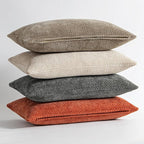 MIULEE Pack of 2 Fall Burnt Orange Decorative Pillow Covers 16x16 Inch Soft - Image 4