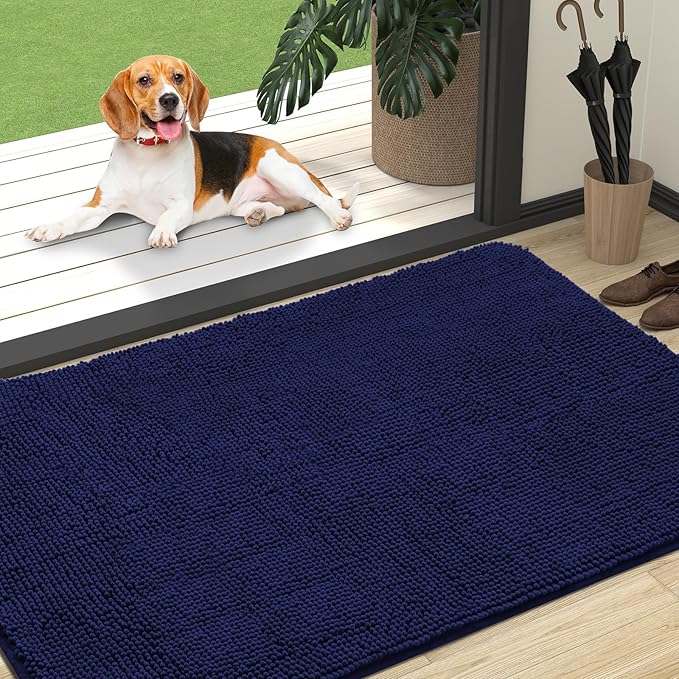 OLANLY Dog Door Mat for Muddy Paws 47x32, Absorbs Moisture and Dirt, Absorbent by OLANLY