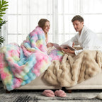 Cozy Bliss Faux Fur Throw Blanket - Image 2