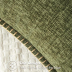 MIULEE Pack of 2 Couch Throw Pillow Covers 16x16 Inch Olive Green Farmhouse - Image 2