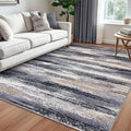Lansny Modern Abstract 5x7 Machine Washable Area Rug Non-Slip Soft Bedroom by lansny