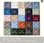 Bedsure PureWoven 100% Rayon Derived from Bamboo, Queen Sheets, 4 Pieces