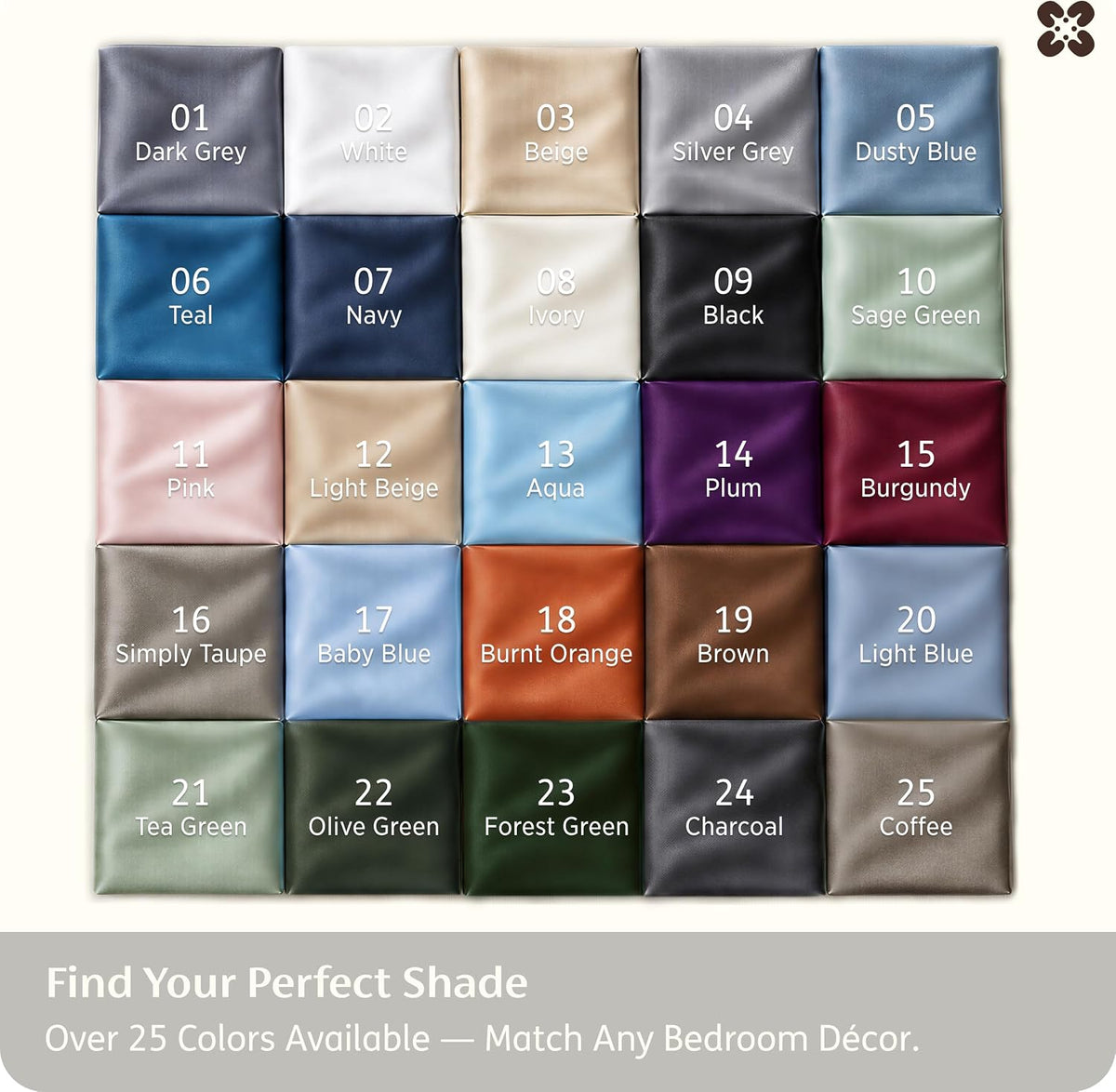 Bedsure PureWoven 100% Rayon Derived from Bamboo, Queen Sheets, 4 Pieces