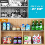 Pantry Organizers Storage, Clear Storage Organizer Bins 12 PACK