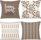 YCOLL Pillow Covers 18x18 Set of 4, Modern Sofa Throw Pillow Cover, Decorative by PillowCoversExpert