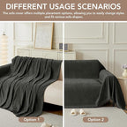 Couch Cover for Dogs, Boho Sofa Covers for 3 Cushion Couch, Chenille Sofa - Image 5