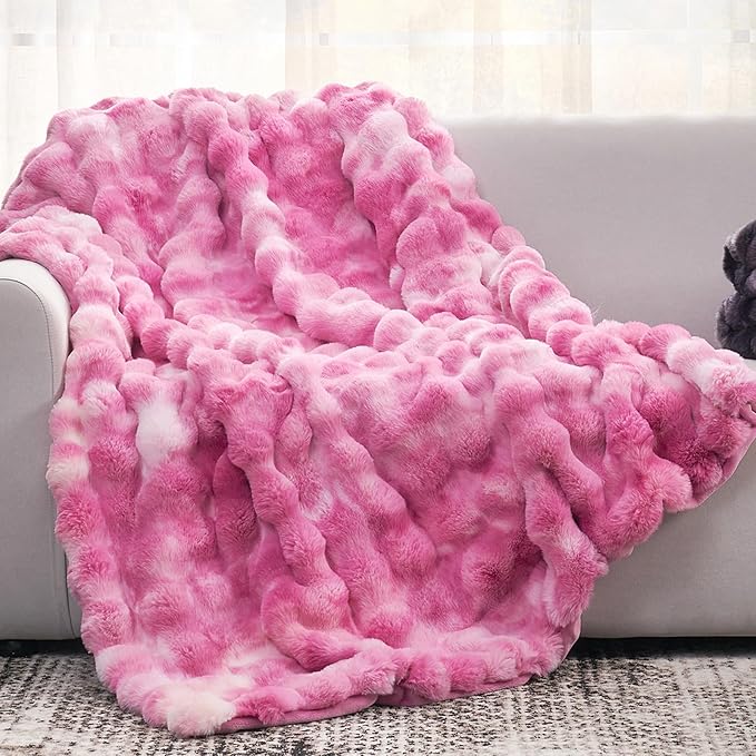Cozy Bliss Faux Fur Throw Blanket by CozyBliss