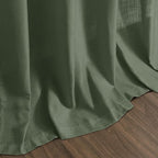 Nanspring Forest Green Linen Curtains 96 Inches Long - Image 8