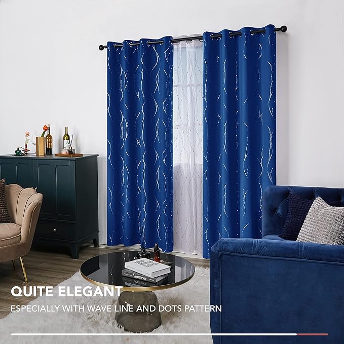Deconovo Blackout Curtains, 52 x 54 Inch Drapes - Image 6